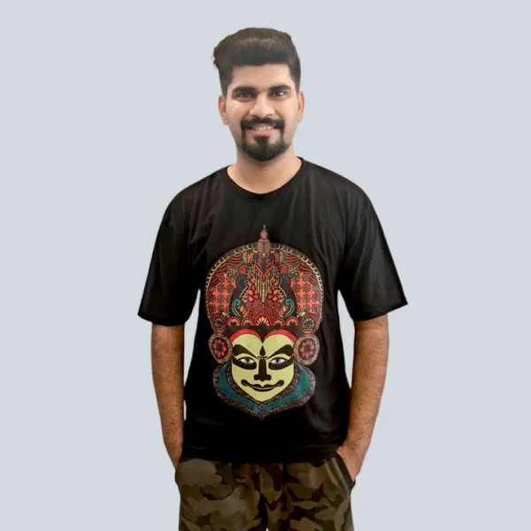 Kathakali Oversized Tshirt -Original Art Printed Tshirt 28 ( Unisex )