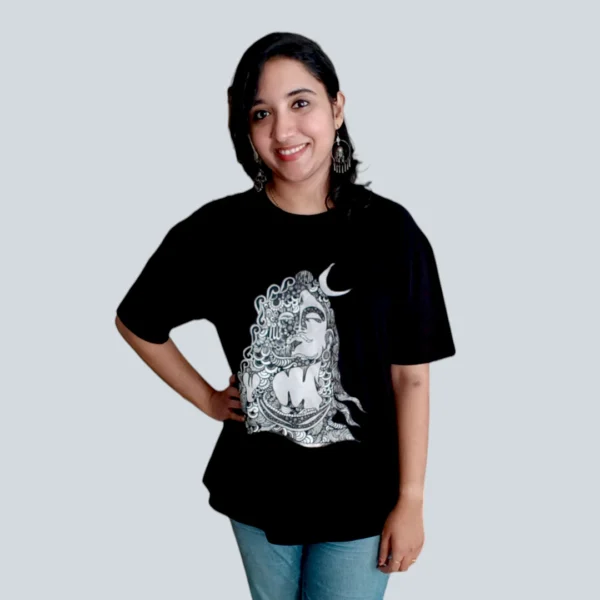 Shiva Print Regular T-shirt-Original Art Printed T-shirt10 ( Unisex )